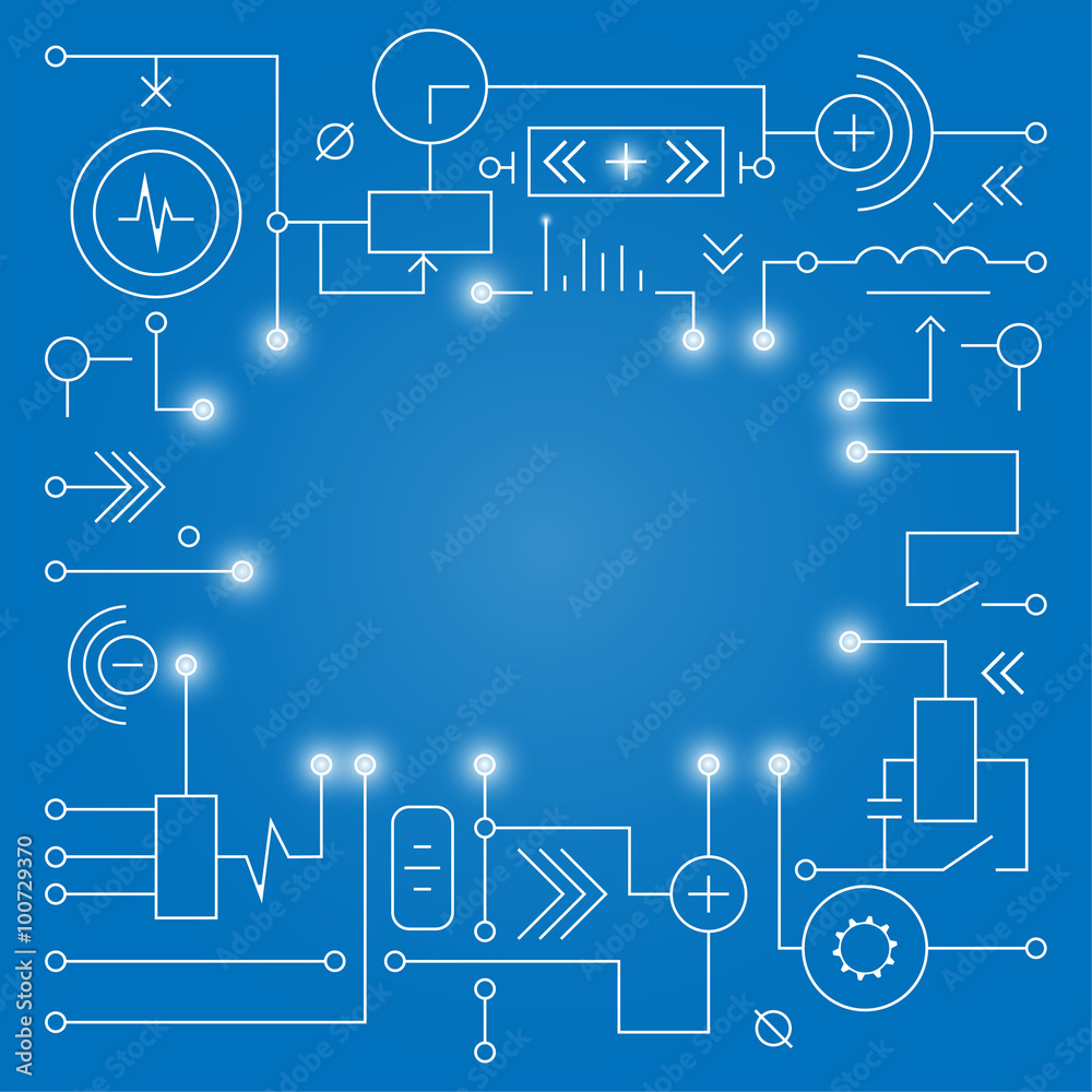 Naklejka premium Abstract technology background