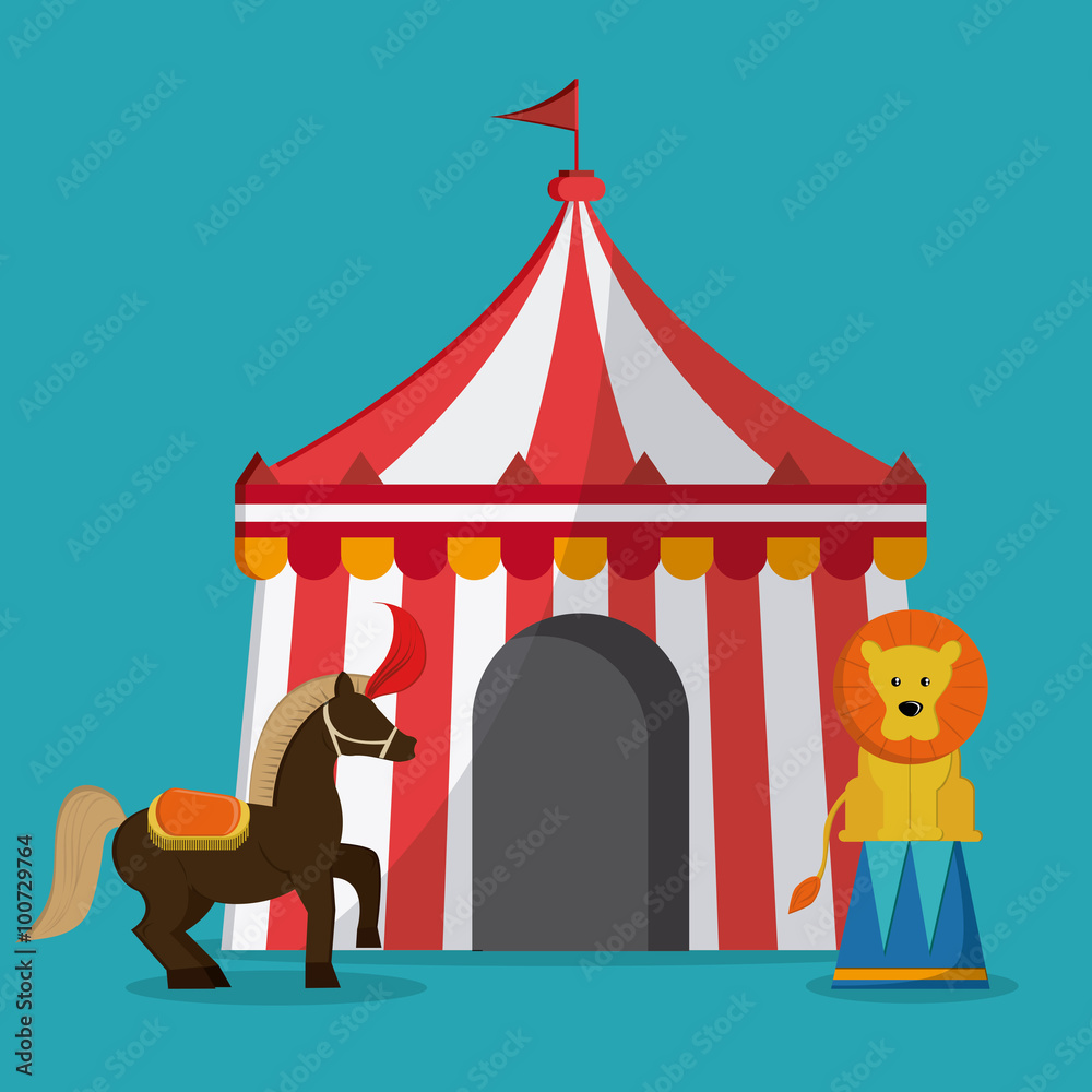 Obraz premium Circus icons design 