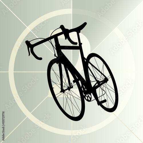 Race road bike bicycle icon banner vector abstract illustration