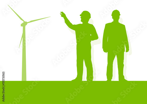 Engineer technician green energy wind turbine power generator st