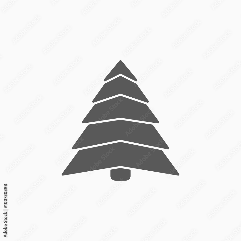 Fototapeta premium christmas tree icon