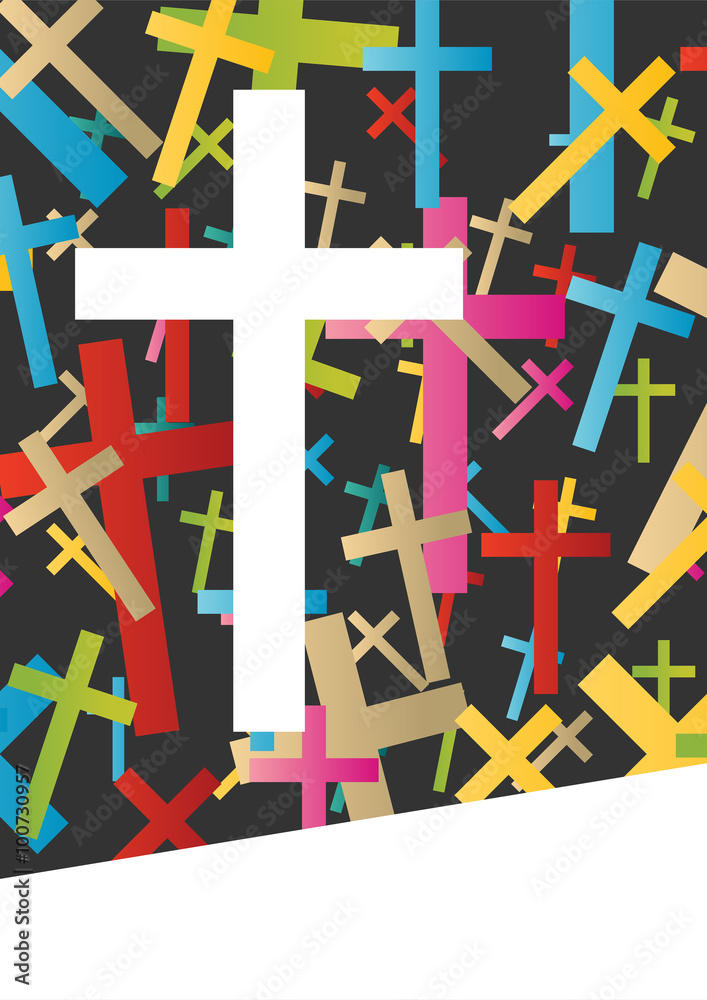 Christianity religion cross concept abstract background vector Christianity religion cross concept abstract background vector