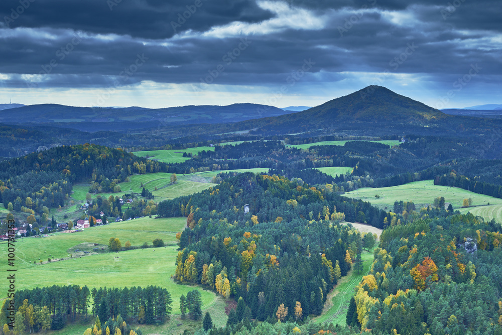 Naklejka premium View of the autumn landscape