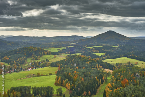 View of the autumn landscape photo