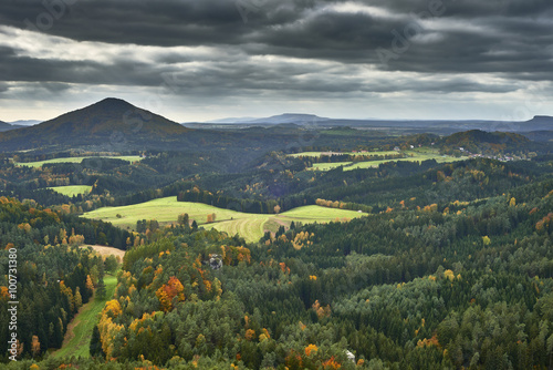 View of the autumn landscape photo