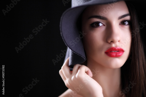 Young woman in hat