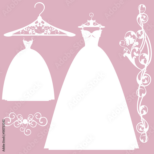 wedding dress design set