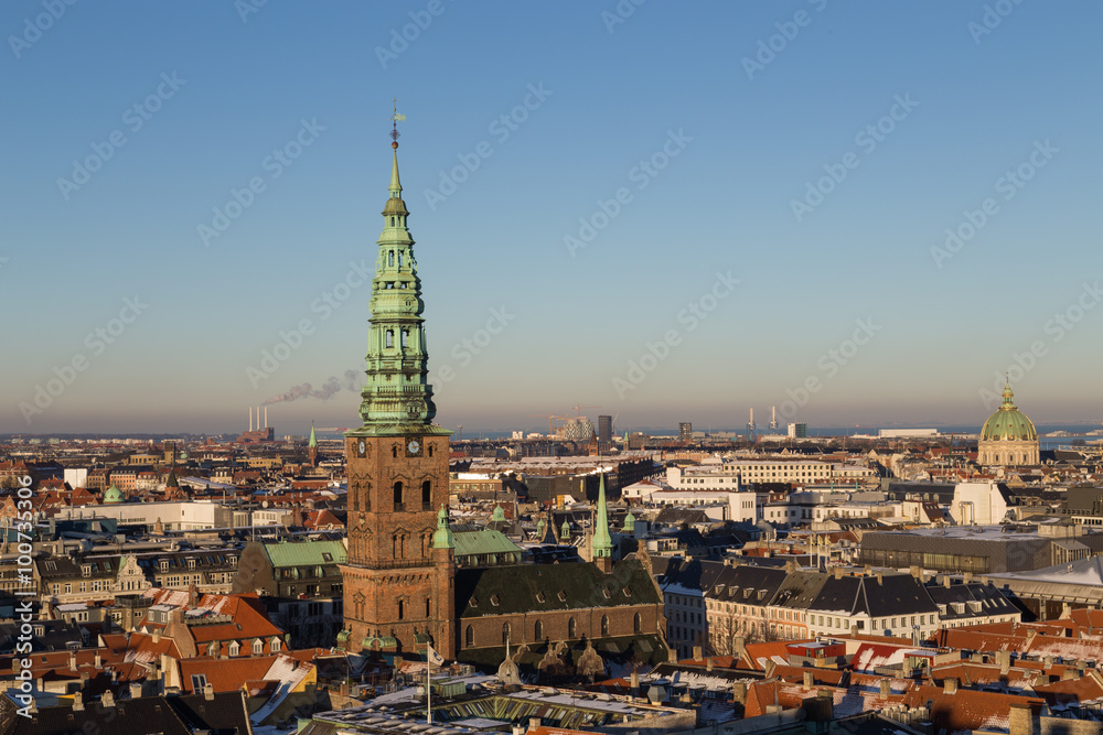 Fototapeta premium Copenhagen Skyline View