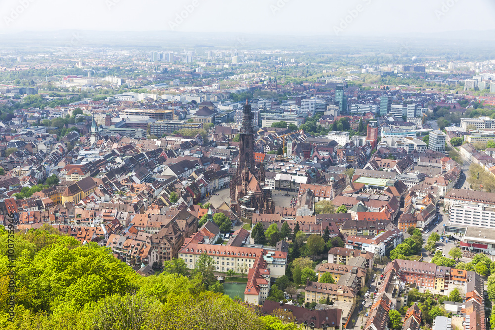 Aerial view of Freiburg im Breisgau, Germany