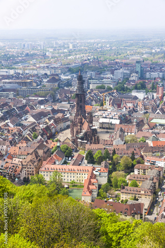 Aerial view of Freiburg im Breisgau, Germany © katatonia