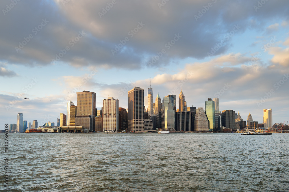 NYC skyline.