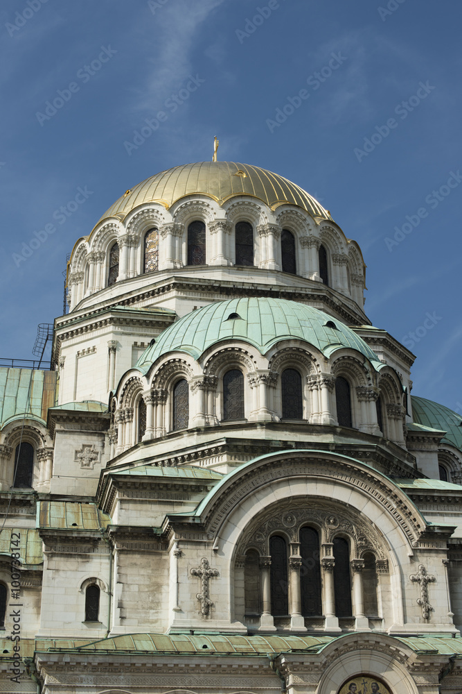 Architectural details, partial view of St. Alexander Nevsky Cath