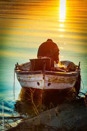 Cuadro en lienzo Fisherman's virtues