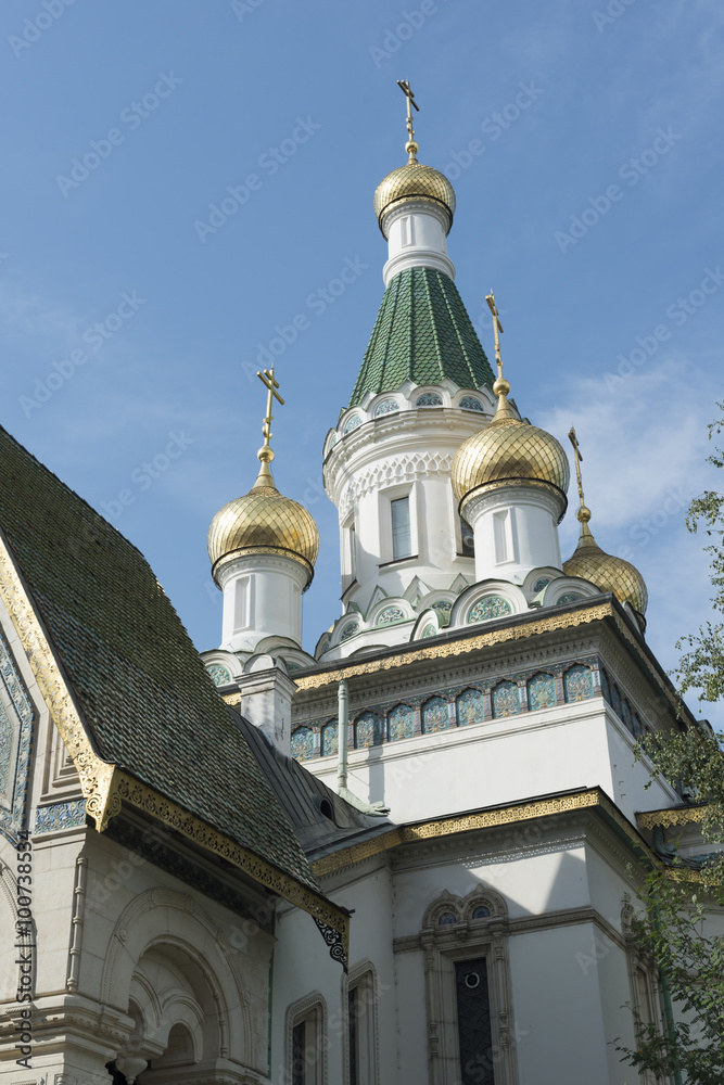 The Russian church in the centre of Sofia city, capital of Bulga