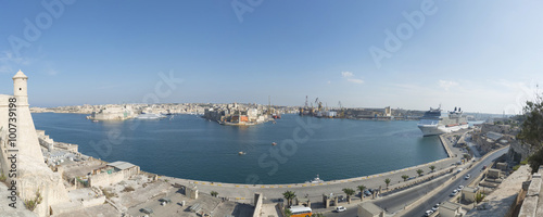 The mighty Fort Saint Angelo in Grand Harbour of Valetta, Malta
