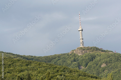 Vitosha Mountain TV Tower, better known as Kopitoto. Located near Sofia, Bulgaria.