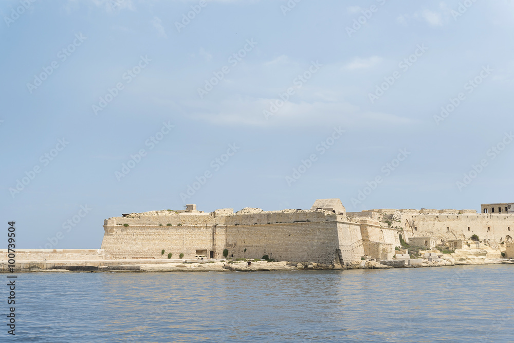 medieval sea castle in Valletta, Malta