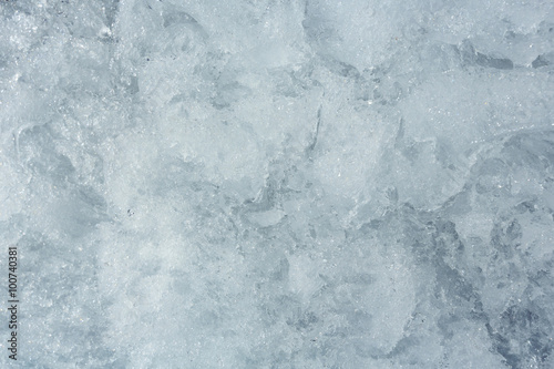 Glacial block of ice closeup.