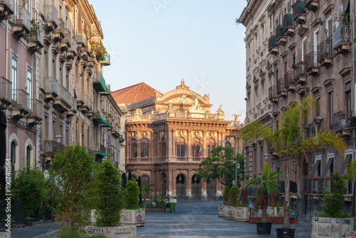 The opera theater, called "Teatro Bellini", in Catania