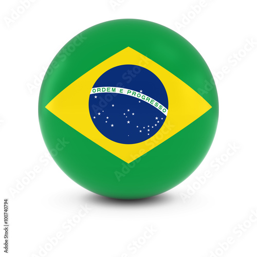 Free Download Brazilian Flag Ball - Flag of Brazil on Isolated Sphere - GFXLoad