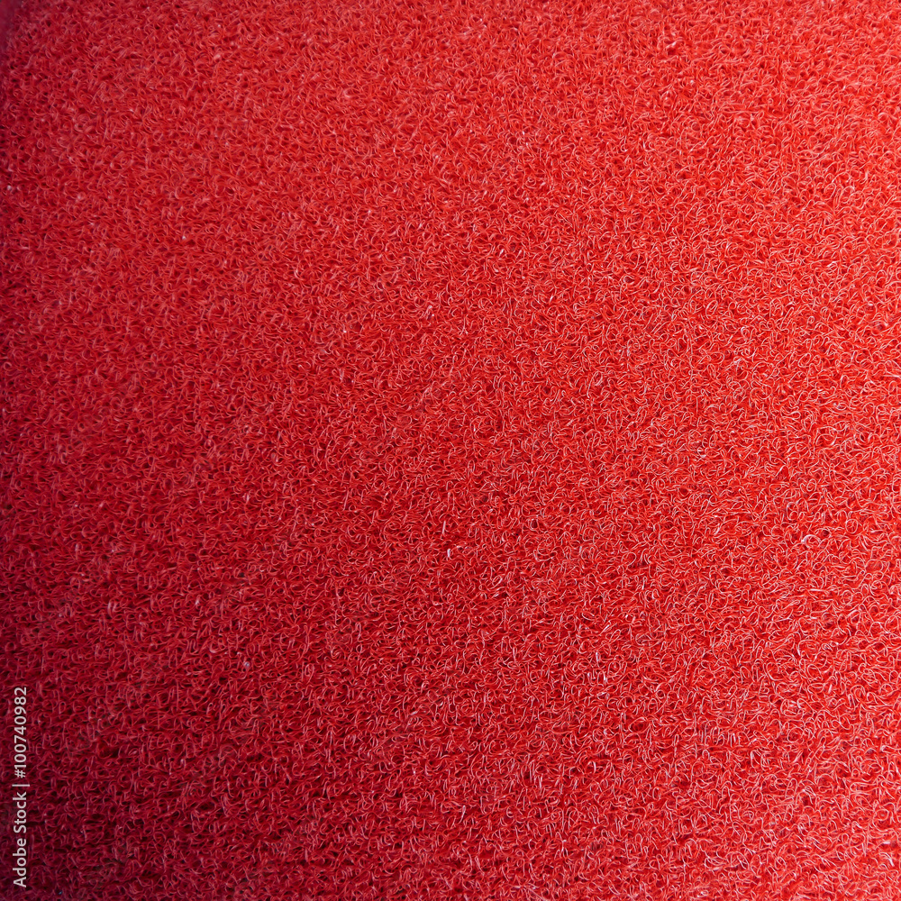 Red door mat . Red door mat .