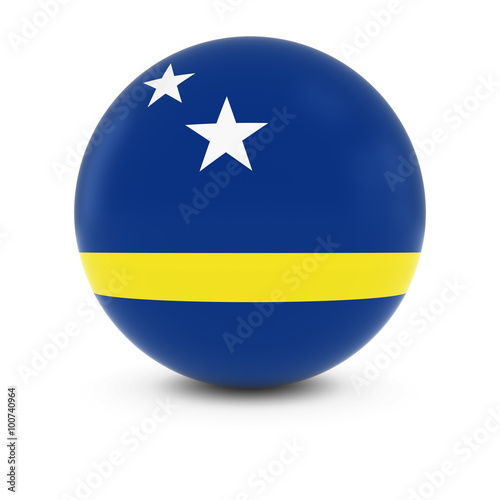 Free Download Curacaoan Flag Ball - Flag of Curacao on Isolated Sphere - GFXLoad