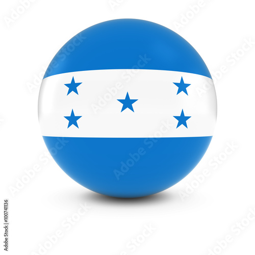 Free Download Honduran Flag Ball - Flag of Honduras on Isolated Sphere - GFXLoad