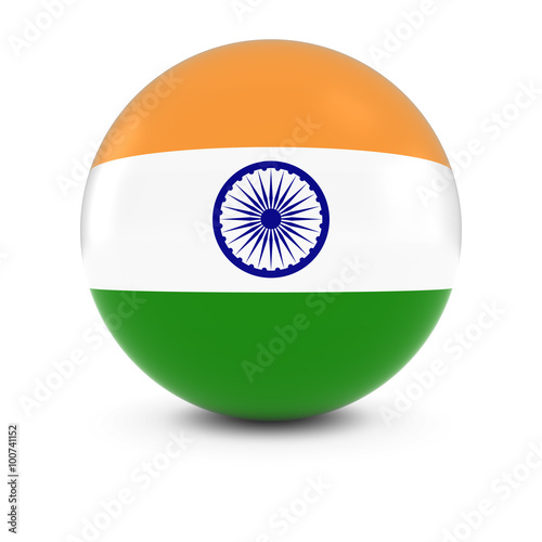 Free Download Indian Flag Ball - Flag of India on Isolated Sphere - GFXLoad