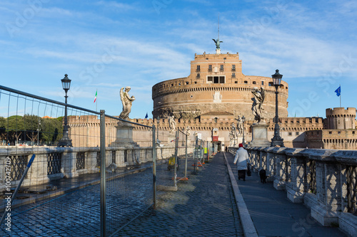 Castel Sant Angelo in a summer day in Rome, Italy