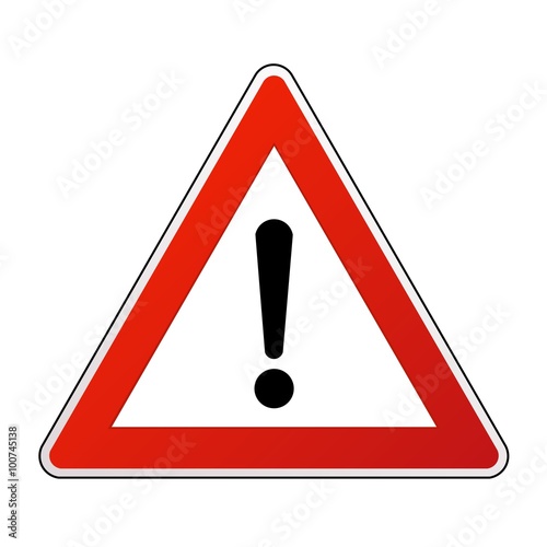 Allgemeine Gefahrenstelle Schild