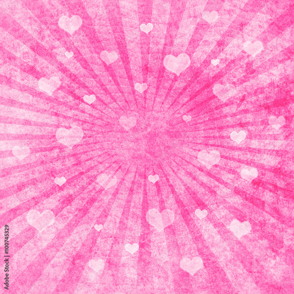 Obraz premium Pink hearts as background