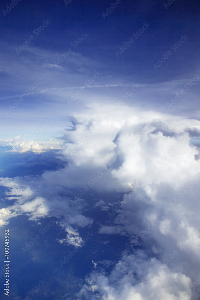 Blue sky with clouds background