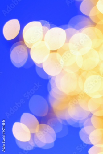 Defocused yellow star light...