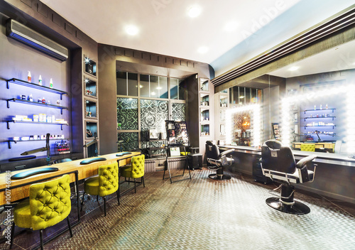 Interior of luxury beauty salon