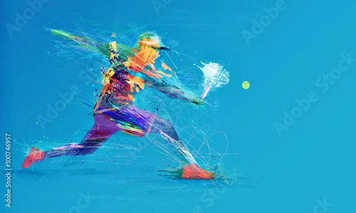 Obraz Streszczenie tenisista