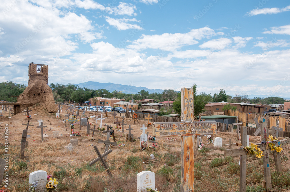 Taos Pueblo Burial Ground Village 