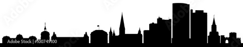 Obraz na płótnie Skyline von Bonn mit den Sehenswürdigkeiten w salonie