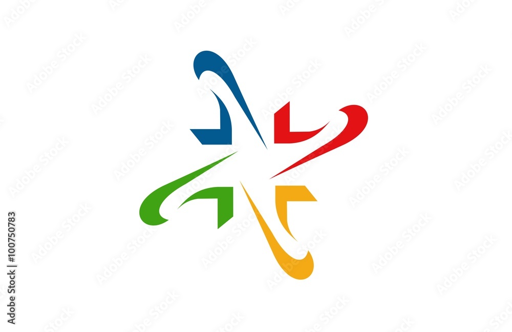 letter x star arrow logo letter x star arrow logo