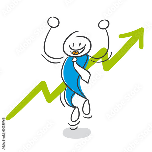 Stick Figure Series Blue
