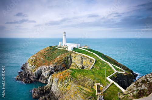 South Stack Lighthouse in Anglesey, Wales, UK, GB