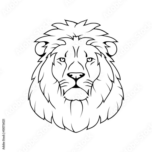 Logo with head of a lion