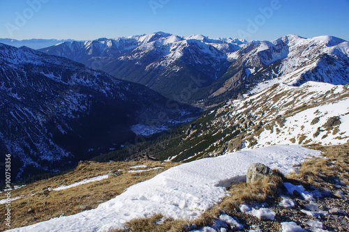Krajobraz górski zimą