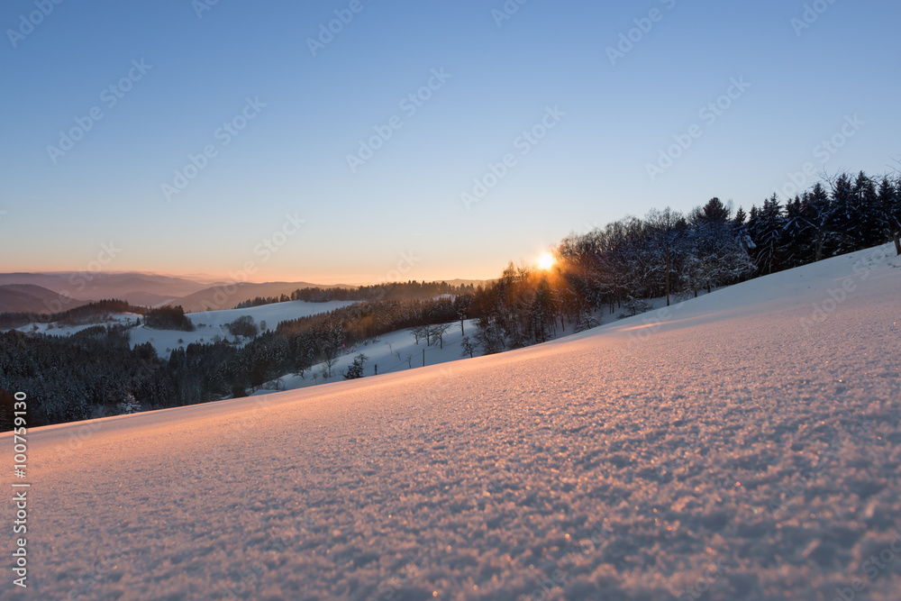Obraz premium Winterlandschaft Schwarzwald