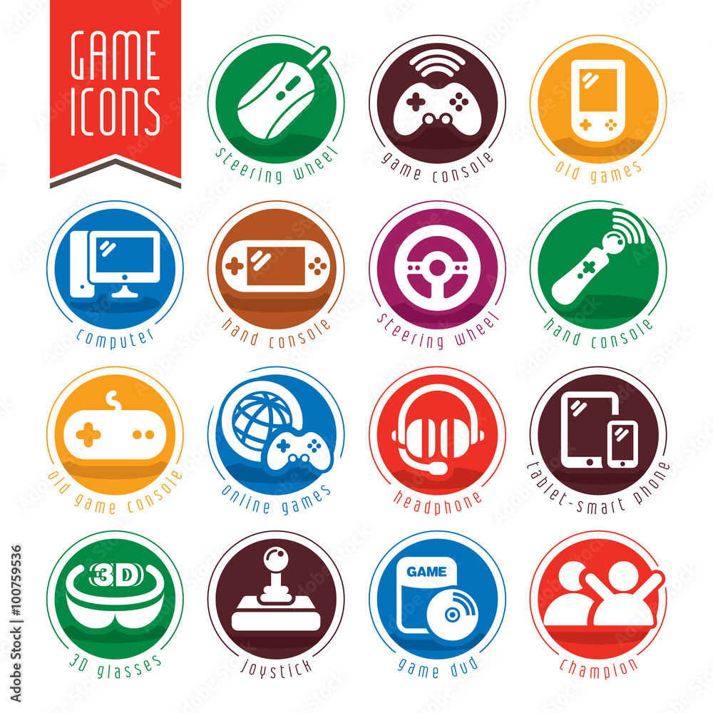 Game icon set.