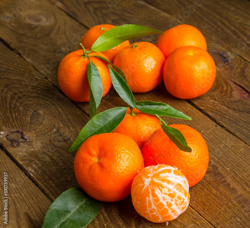 Mandarins Tangerines Closeup