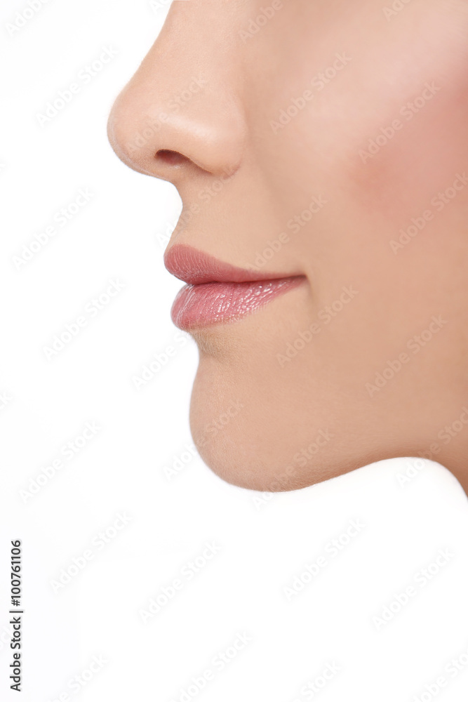 Profile of a young beautiful woman Profile of a young beautiful woman