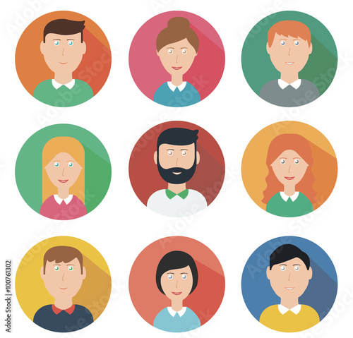 Set of vector avatars