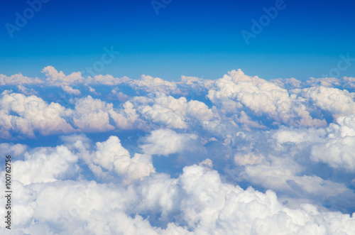 White cloud in the blue sky © nata777_7