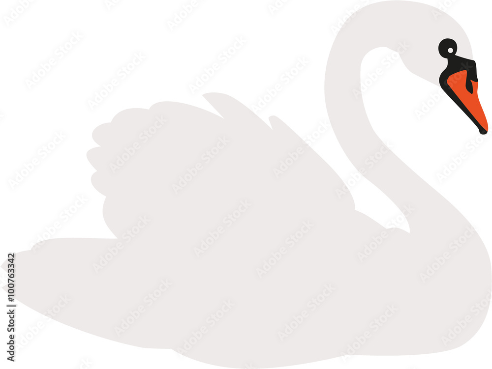 Naklejka premium Swan