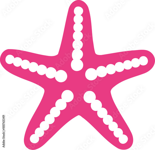 Simple pink starfish